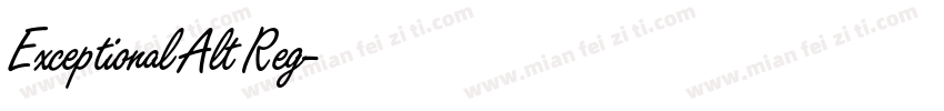 Exceptional Alt Reg字体转换